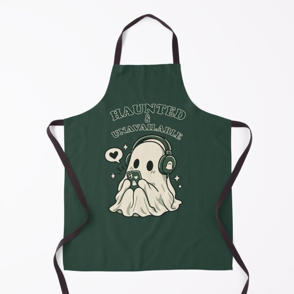 Item preview, Haunted and Unavailable Cute Ghost Listening to Music Retro Aesthetic designed and sold by jananinaveen.