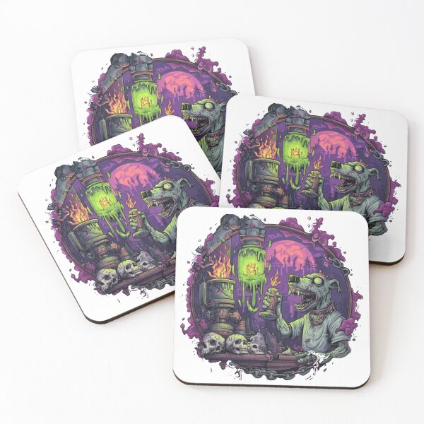 Item preview, Zombie Hound Laboratory Graphic Art – Toxic Green Mad Science Design designed and sold by TOCOCLAWS.