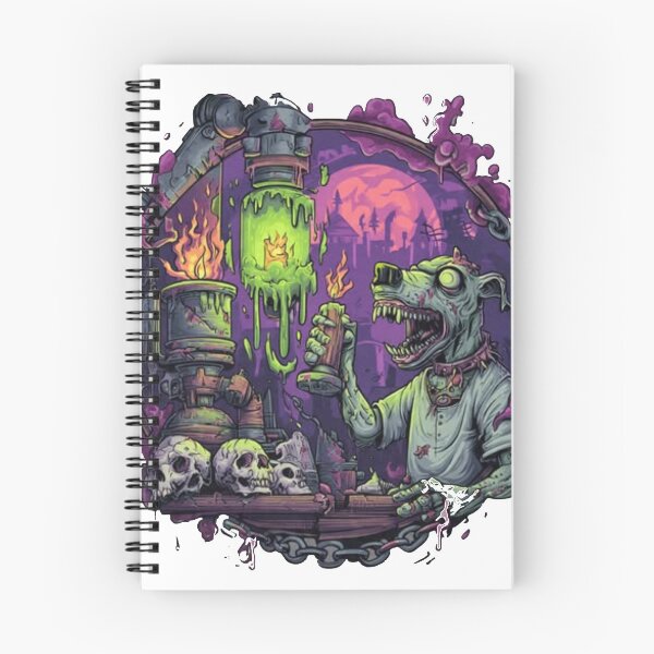 Item preview, Zombie Hound Laboratory Graphic Art – Toxic Green Mad Science Design designed and sold by TOCOCLAWS.