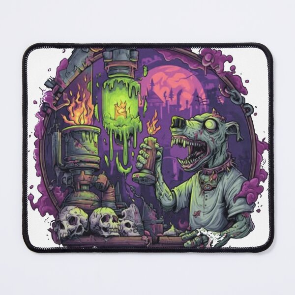 Item preview, Zombie Hound Laboratory Graphic Art – Toxic Green Mad Science Design designed and sold by TOCOCLAWS.