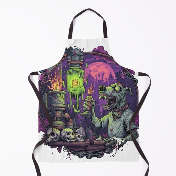 Item preview, Zombie Hound Laboratory Graphic Art – Toxic Green Mad Science Design designed and sold by TOCOCLAWS.