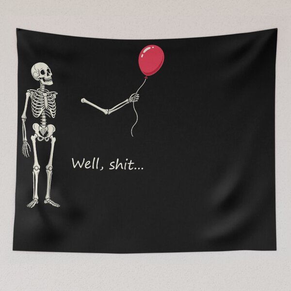Item preview, Skeleton Lost Balloon Retro Funny Saying Halloween  designed and sold by jackelmbradyt.
