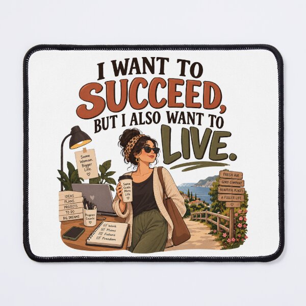 Item preview, I WANT TO SUCCEED, BUT I ALSO WANT TO LIVE. designed and sold by Mama Leenah.