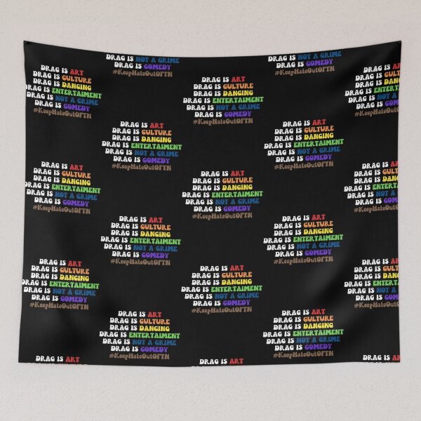 Item preview, Drag Is Art Drag Is Culture Drag Is Not A Crime Groovy Lgbt Pride designed and sold by vega-jumpz.