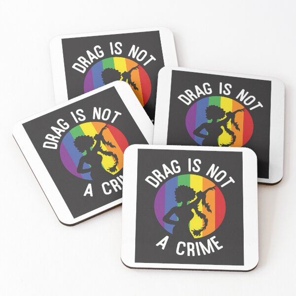 Artikelvorschau, Drag ist kein Verbrechen Lustige LGBTQ-Schwulenstolz-Gleichheits-Regenbogenfaust entworfen und verkauft von vega-jumpz.