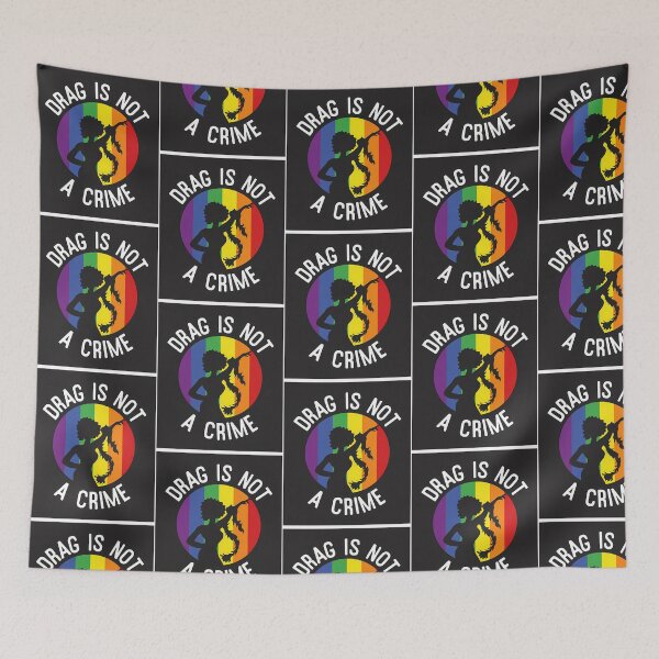 Item preview, Drag Is Not A Crime Funny Lgbtq Gay Pride Equality Rainbow Fist  designed and sold by vega-jumpz.