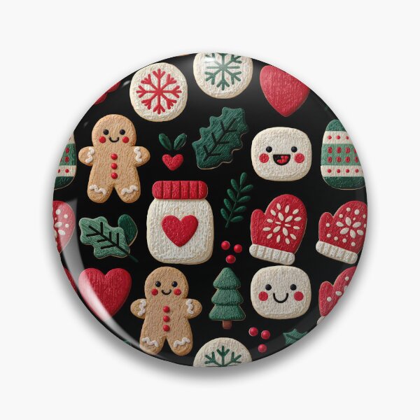 Item preview, Cute Christmas Gingerbread Cookies Pattern Art designed and sold by colorful-white.