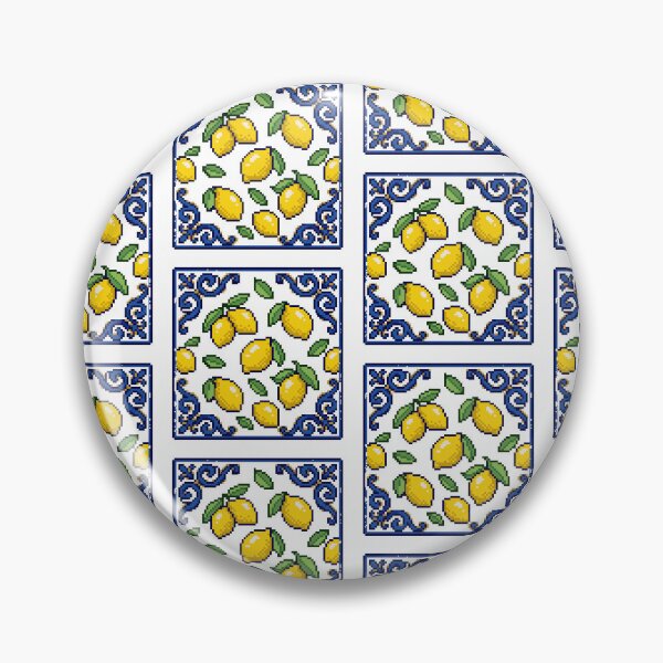 Item preview, Italian Lemon Tile — Amalfi Coast Mediterranean Art designed and sold by PixelBrujeria.