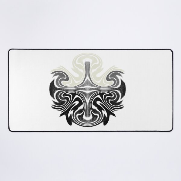 Item preview, Abstract Liquid Swirl Tribal Ornament - Modern Psychedelic Monochrome designed and sold by LittleHappiness by Kamollak .