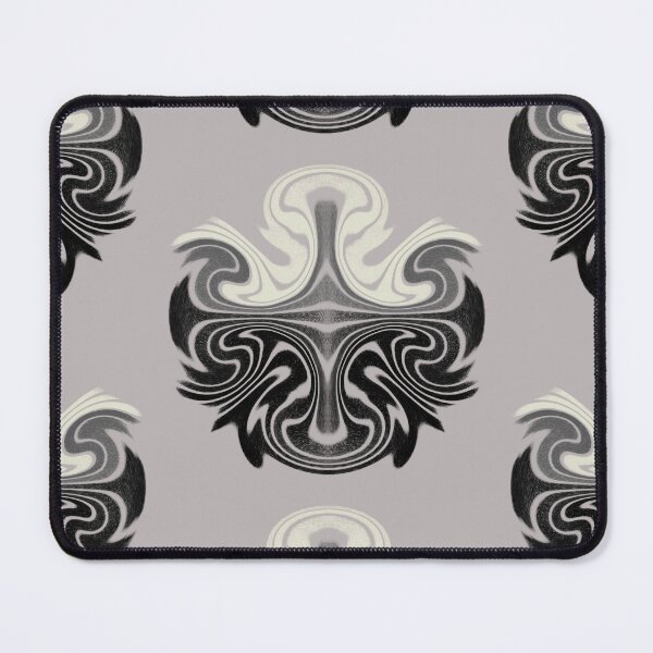 Item preview, Abstract Liquid Swirl Tribal Ornament - Modern Psychedelic Monochrome designed and sold by LittleHappiness by Kamollak .