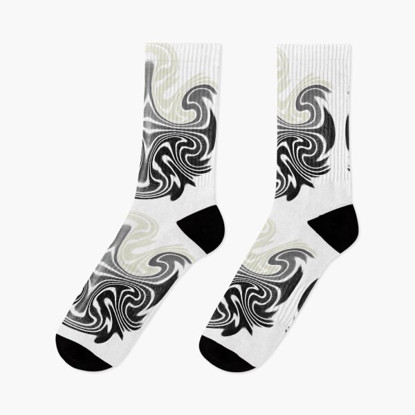 Item preview, Abstract Liquid Swirl Tribal Ornament - Modern Psychedelic Monochrome designed and sold by LittleHappiness by Kamollak .