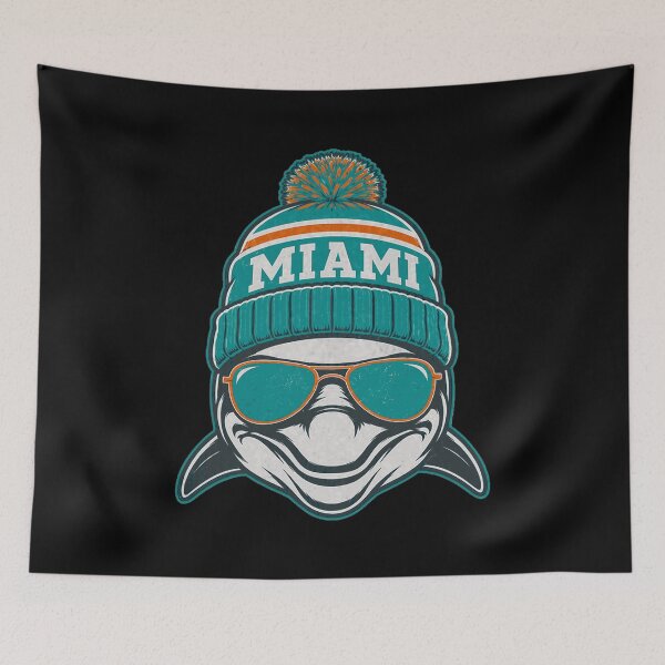 Item preview, Miami Dolphin Retro Beanie Sunglasses designed and sold by SeanMcgui10131.
