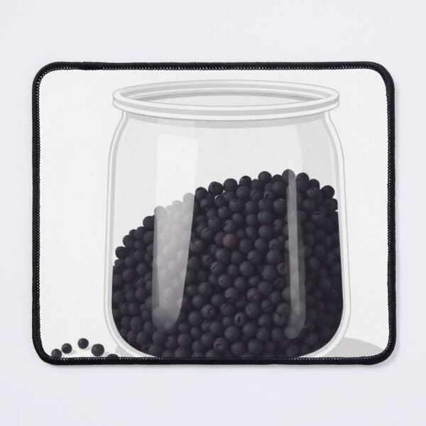 Item preview, Half Empty, Half Full Pepper Jar designed and sold by Uniqueartai.