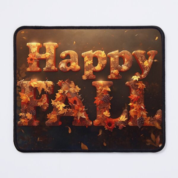 Item preview, Happy Fall Poster with Autumn Leaves designed and sold by EWPrints.