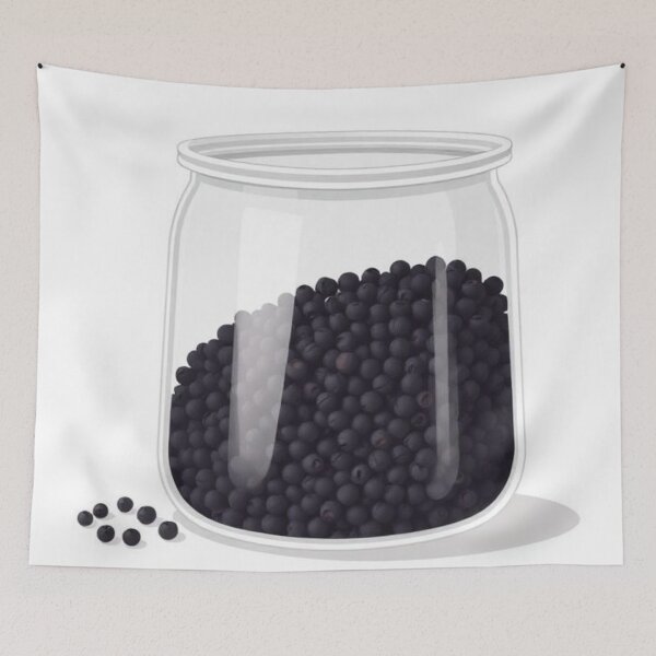 Item preview, Half Empty, Half Full Pepper Jar designed and sold by Uniqueartai.
