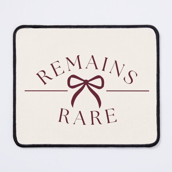 Item preview, Remains Rare | Burgundy Ribbon Bow & Arched Serif Typography designed and sold by Sparkle First Co..