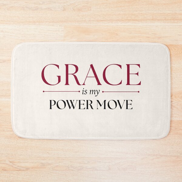 Item preview, Grace is my Power Move typography art designed and sold by Sparkle First Co..