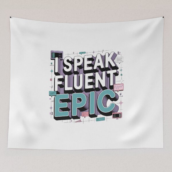 Item preview, I Speak Fluent Epic | Funny Informatics Nurse EHR Healthcare IT designed and sold by CuteDesignables.