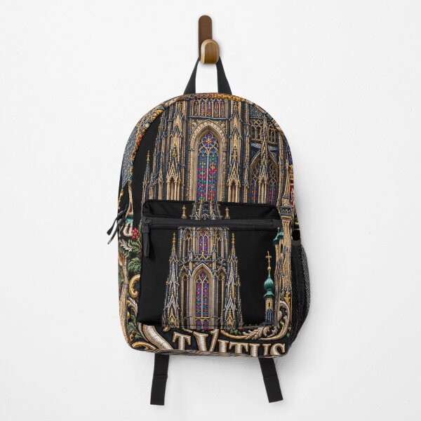Item preview, St. Vitus Cathedral Prague Embroidered Gothic Architecture Art designed and sold by Emoji Emblems.