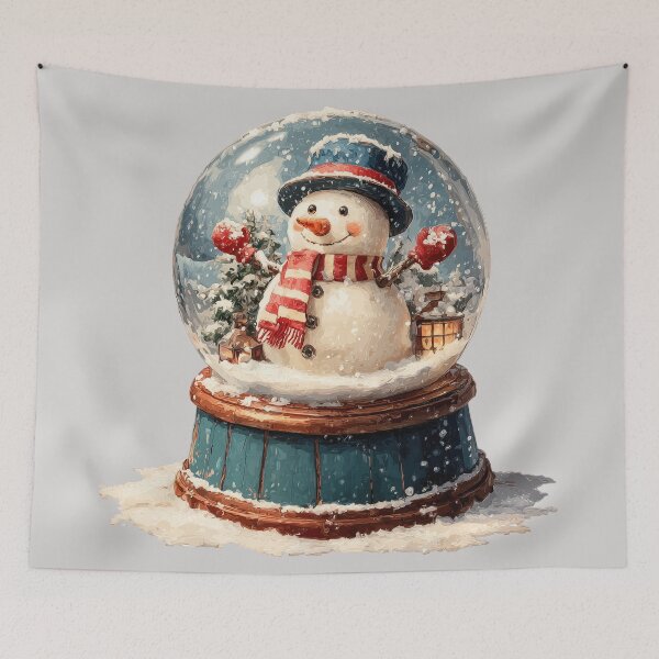 Item preview, Cozy Snowman Inside Christmas Snow Globe designed and sold by colorful-white.