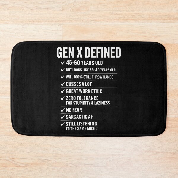 Item preview, Gen X Defined Funny Retro Vintage Generation X designed and sold by Krwasatoune.