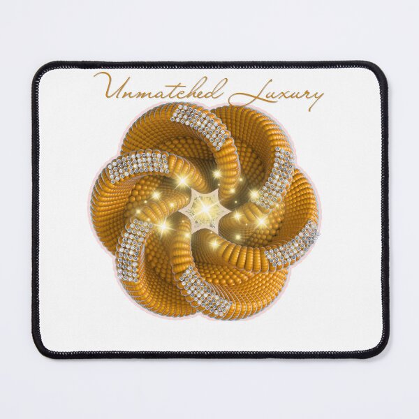 Item preview, Unmatched Luxury Golden Geometric Flower with Diamond Center designed and sold by MinimalAurashop.