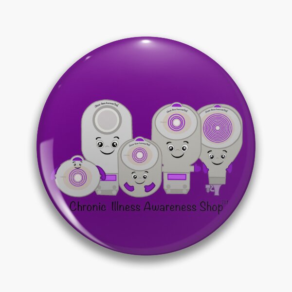 Item preview, Cute Ostomy Bags  designed and sold by Chronic Illness Awareness Shop.