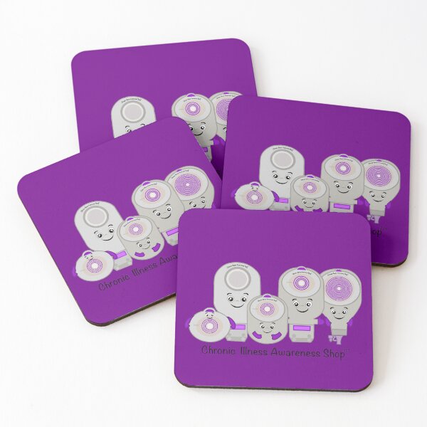 Item preview, Cute Ostomy Bags  designed and sold by Chronic Illness Awareness Shop.