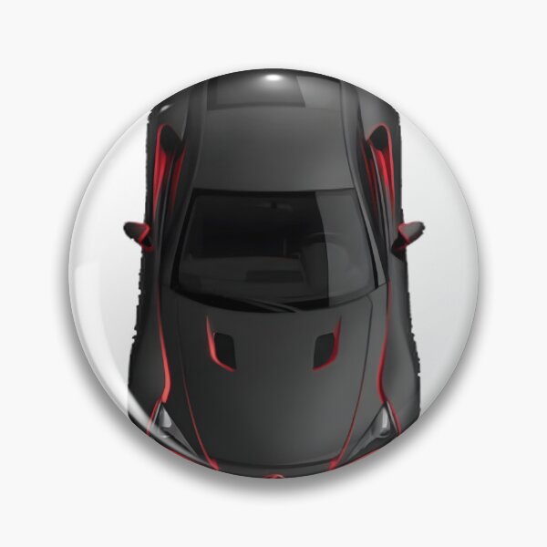 Item preview, Cyberpunk Neon Matte Black Lfa Car Top View Vector Art | Perfect Gift For You And Friends designed and sold by Dylan Olivares.