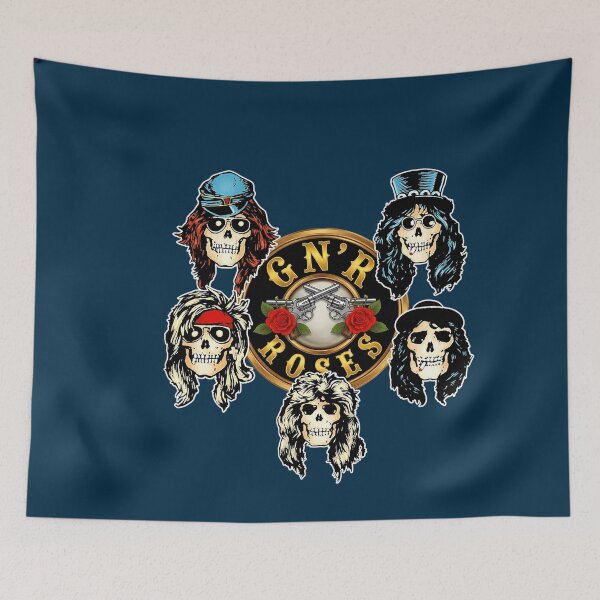 Item preview, Skull Rockers Outlaw Roses – Vintage Gunslinger Skull Music Design designed and sold by RitchieBarry.