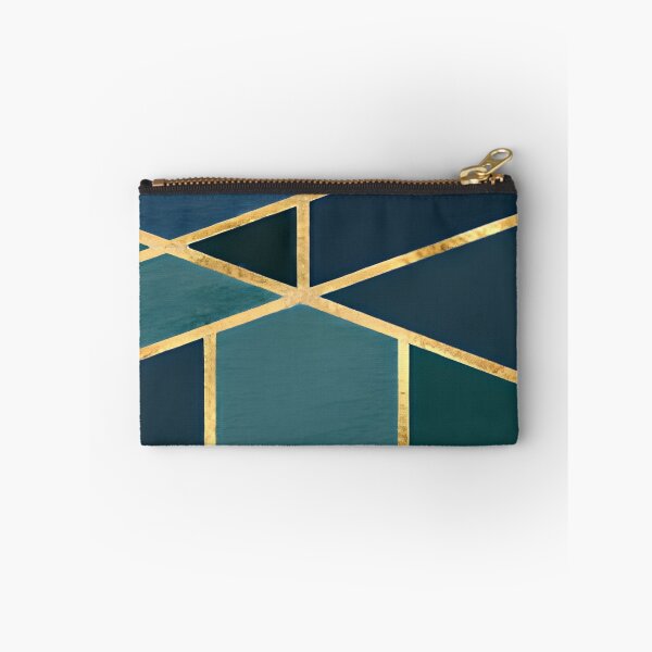 Item preview, Blue Geometric Mosaic Lines Abstract Modern Wall Art designed and sold by LuxocaDesigns24.