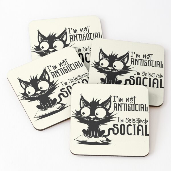 Item preview, I'm Not Antisocial I'm Selectively Social designed and sold by NookMerch97 .