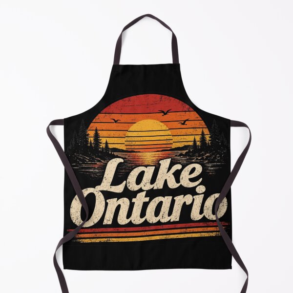 Item preview, Lake Ontario Vintage Retro Sunset Nature Boating designed and sold by CF_VintageDesign.