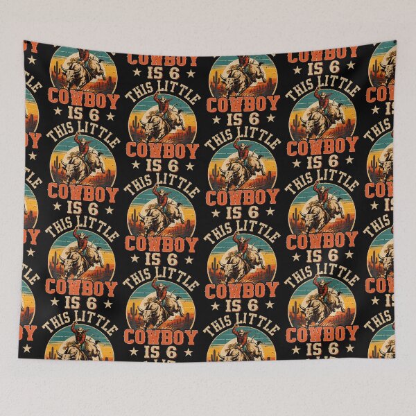 Item preview, 6 Years Old Bull Riding Lover 6Th Birthday Cowboy Theme designed and sold by Eat-Apples.