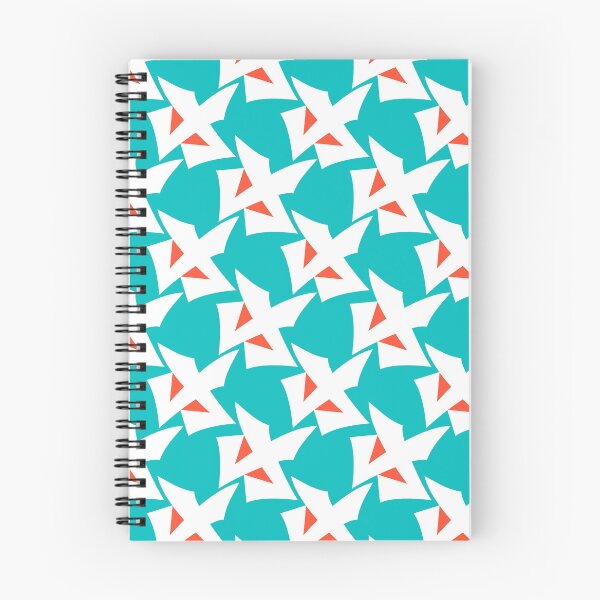 Item preview, Geometric pattern retro turquoise orange designed and sold by fuzzyfox.