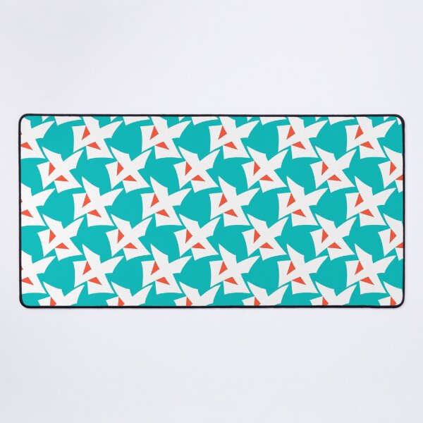 Item preview, Geometric pattern retro turquoise orange designed and sold by fuzzyfox.