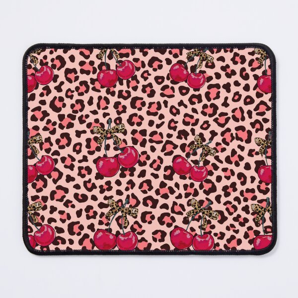 Item preview, Pink Leopard Print Seamless Pattern with Cherry designed and sold by shazdesign24.