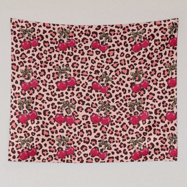 Item preview, Pink Leopard Print Seamless Pattern with Cherry designed and sold by shazdesign24.