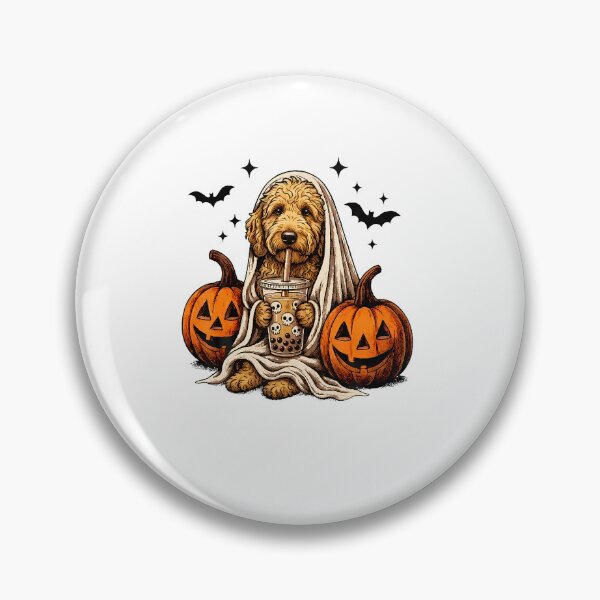Item preview, Goldendoodle Ghost And Boba Cute Halloween Dog Humor designed and sold by Eat-Apples.