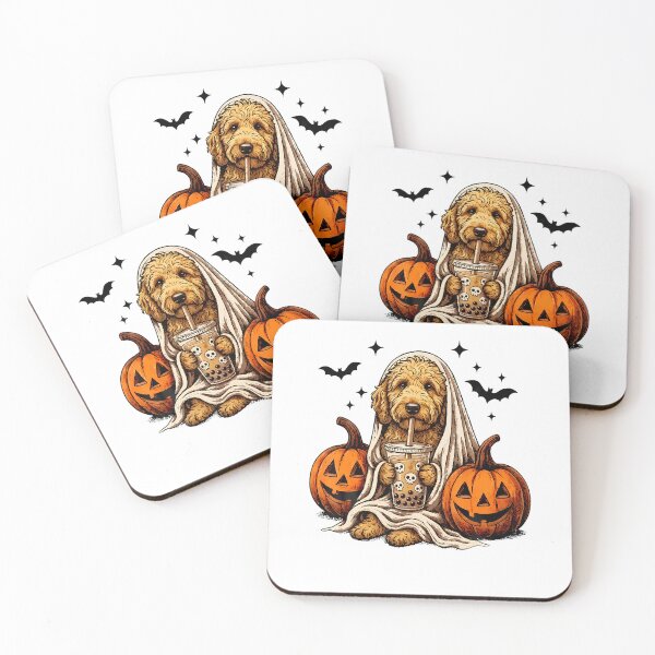 Item preview, Goldendoodle Ghost And Boba Cute Halloween Dog Humor designed and sold by Eat-Apples.