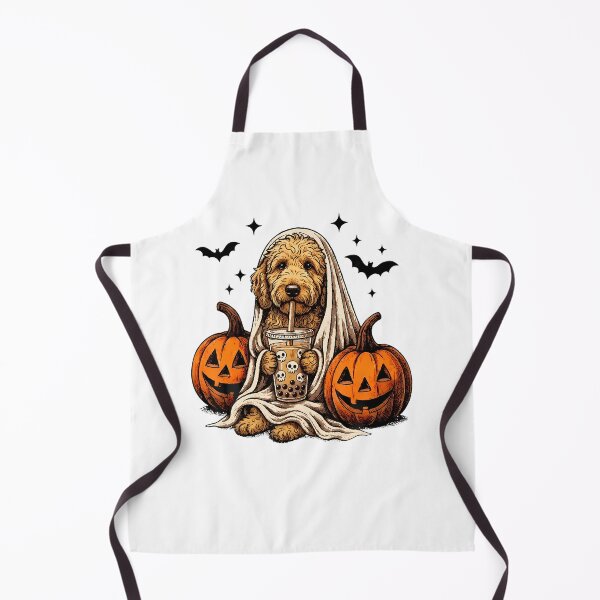 Item preview, Goldendoodle Ghost And Boba Cute Halloween Dog Humor designed and sold by Eat-Apples.