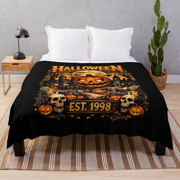 Item preview, Vintage Halloween Spooky Haunted House Graphic designed and sold by kenyanascfh.