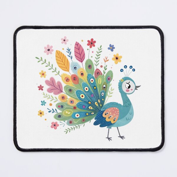 Item preview, Colorful Floral Peacock designed and sold by trendspatterns.