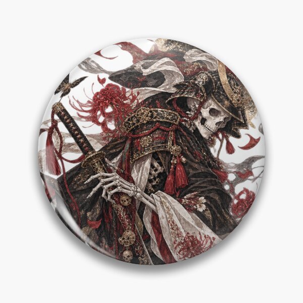 Item preview, Dark Japanese Skeleton Samurai Traditional Bushido Art designed and sold by 0HAY0G0ZAIMASU.