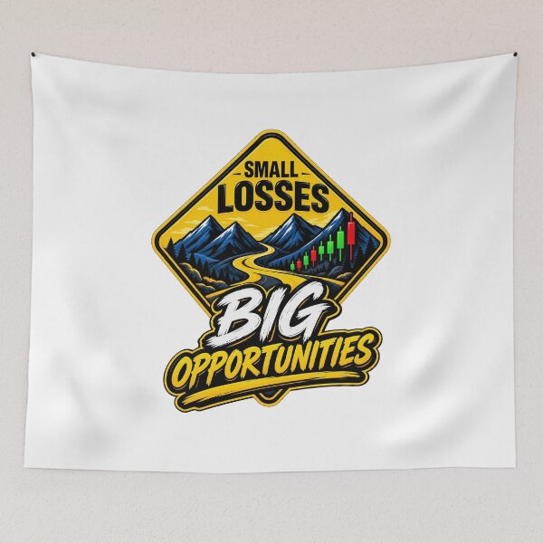 Item preview, Small Losses Big Opportunities designed and sold by VolatilityEdge.