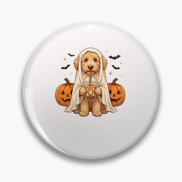 Item preview, Goldendoodle Ghost And Boba Cute Halloween Dog designed and sold by Eat-Apples.