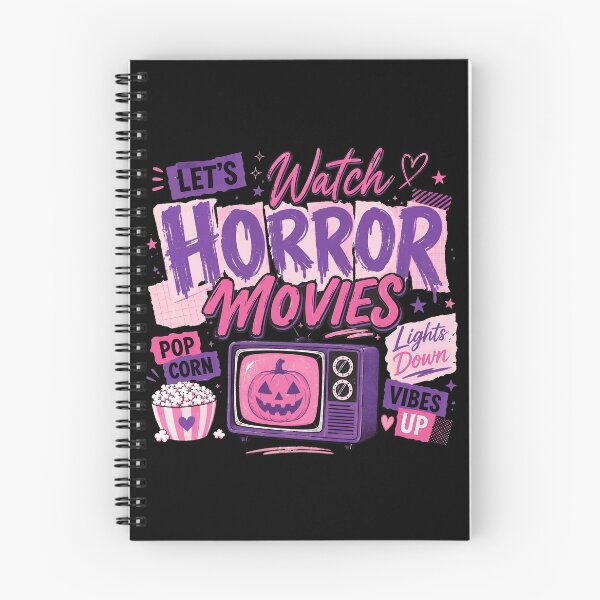 Item preview, Let's Watch Horror Movies Retro TV Pumpkin Popcorn designed and sold by AndreuJaylin.