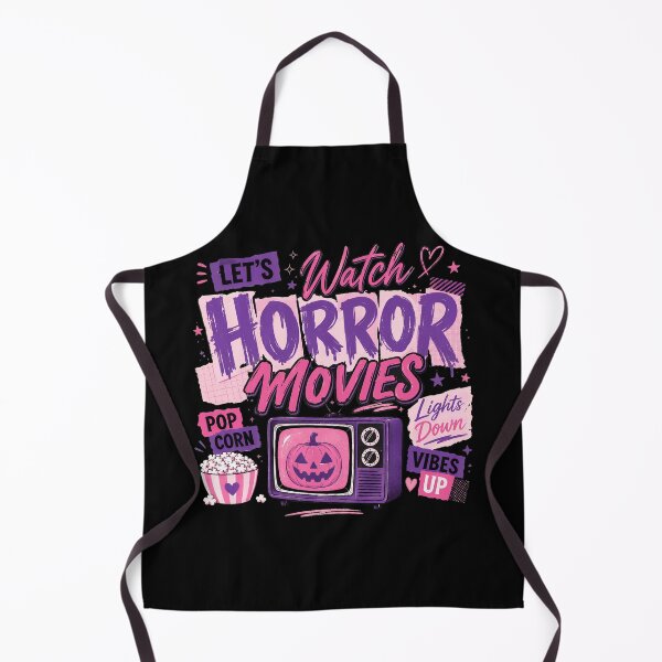 Item preview, Let's Watch Horror Movies Retro TV Pumpkin Popcorn designed and sold by AndreuJaylin.