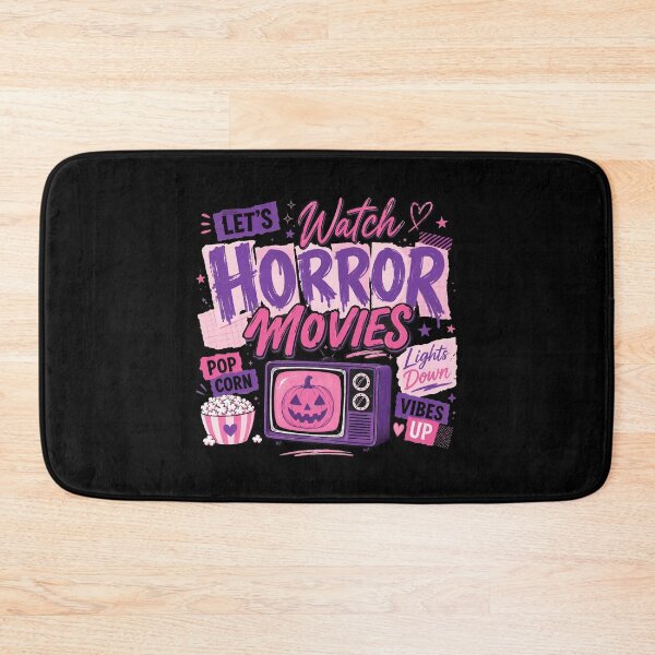 Item preview, Let's Watch Horror Movies Retro TV Pumpkin Popcorn designed and sold by AndreuJaylin.