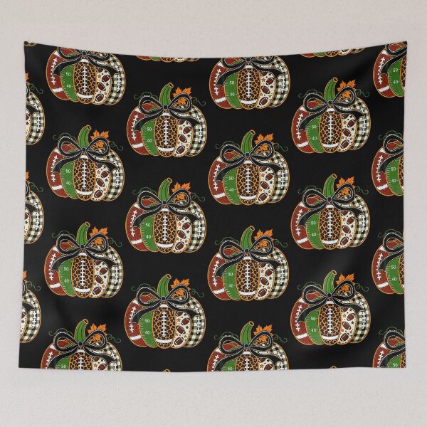 Item preview, Football Inspired Fall Pumpkin Leopard Autumn Sports Humor designed and sold by Eat-Apples.